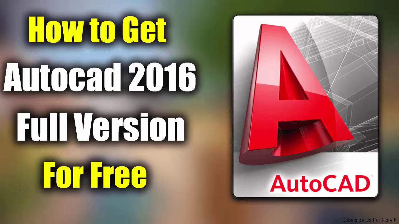 free autocad 2016 download